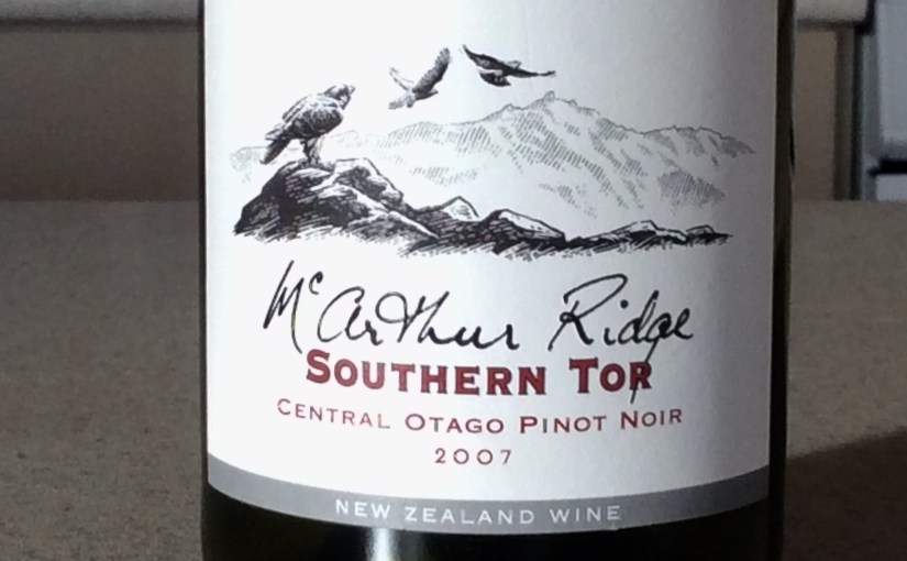 2007 McArthur Ridge Southern Tor Central Otago Pinot&nbsp;Noir