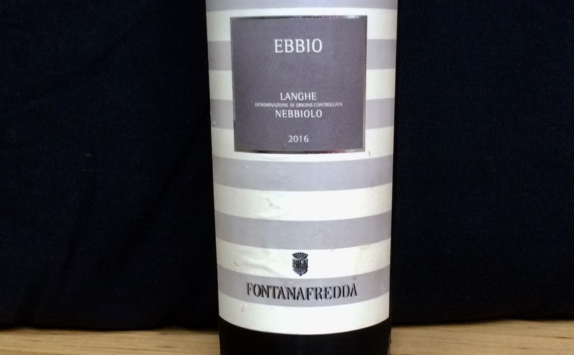2016 Fontanafredda Ebbio Langhe&nbsp;Nebbiolo