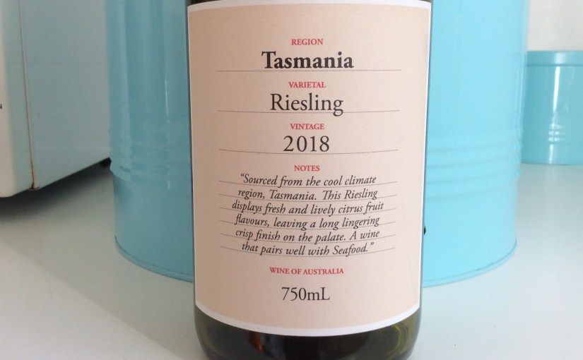 2018 Tasmanian Riesling, a Murphy’s&nbsp;cleanskin