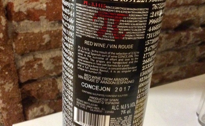 2017 Bodegas Langa π or 3.1415 Concejon or&nbsp;Moristel