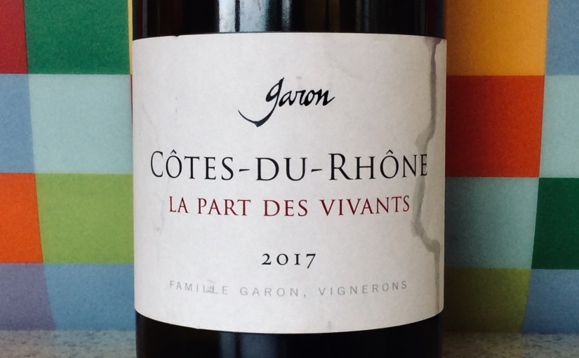 2017 Domaine Garon Côtes du Rhône La Part des&nbsp;Vivants