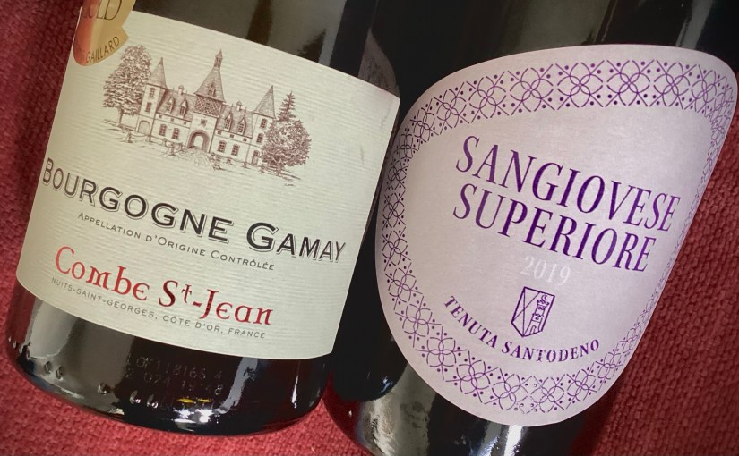 2020 Combe St Jean Bourgogne Gamay and 2019 Tenuta Santodeno Sangiovese di Romagna&nbsp;Superiore
